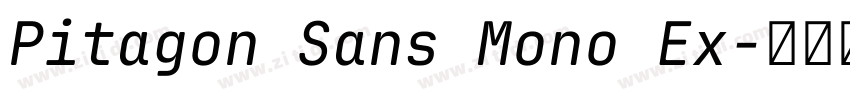 Pitagon Sans Mono Ex字体转换 Pitagon Sans Mono Ex字体转换